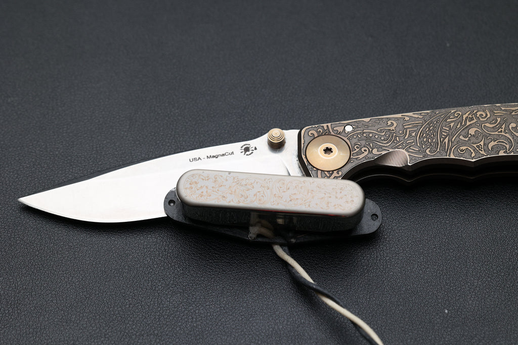 Matte Filigree engraved Flat 6 Tele Neck Pickup