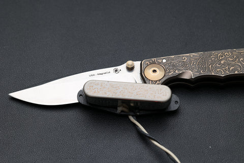 Matte Filigree engraved Flat 6 Tele Neck Pickup