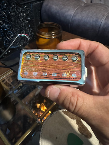 Iridescent Wood Grain Acrylic Humbucker