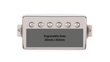 Custom Engraved 50mm Nickel Humbucker Cover