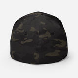 Black Camo Structured Twill Dylan Cap -